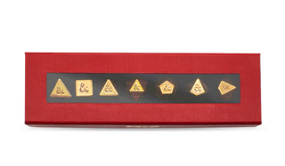 Dice - Ultra Pro - Polyhedral Set (7 ct.) - Heavy Metal - Dungeons & Dragons 50th Anniversary