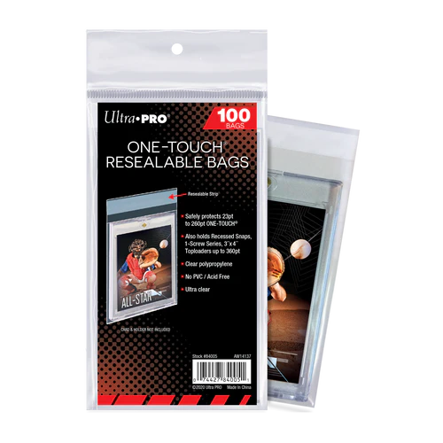 Ultra Pro - Card Storage - Soft Sleeves - One-Touch Resealable Bags (100 ct.)