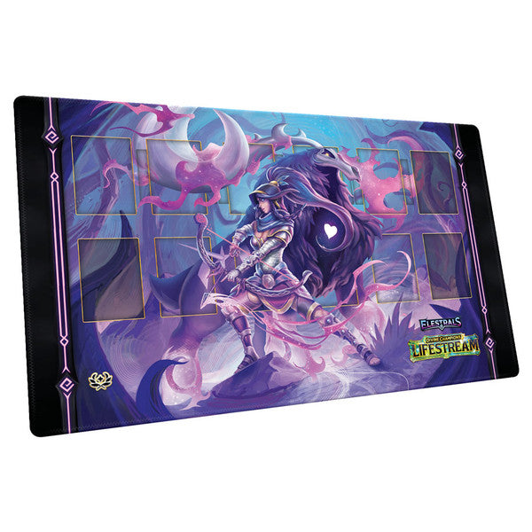 Playmat - Elestrals TCG - Lifestream - Posthumoose Champion of Artemis