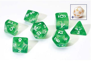 Dice - Sirius - Polyhedral RPG Set (8 ct.) - 16mm - Translucent Green Resin