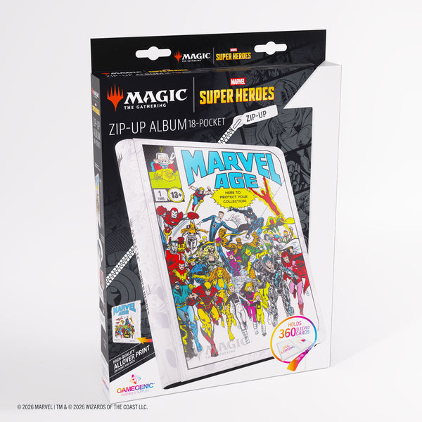 Binder - Gamegenic - 18-Pocket Zip-Up Album  - MtG - Marvel Super Heroes - Marvel Age