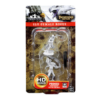Pathfinder Deep Cuts Unpainted Miniatures - Elf Female Rogue