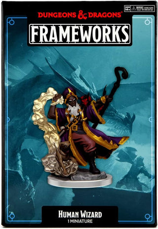 D&D - Frameworks Miniatures - Human Wizard Male