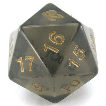 Dice - Koplow - Countdown Die - 55mm - Translucent - Smoke/Gold