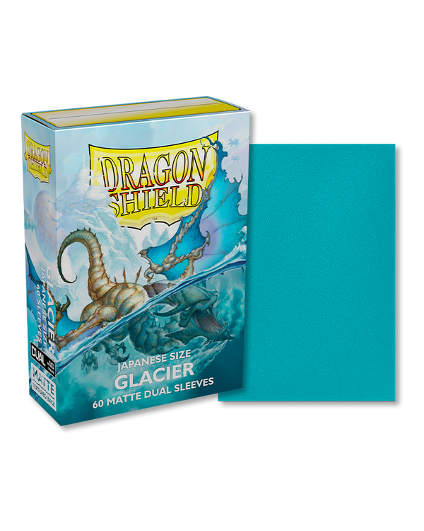 Deck Sleeves (Small) - Dragon Shield - Japanese - Matte Dual - Glacier (60 ct.)