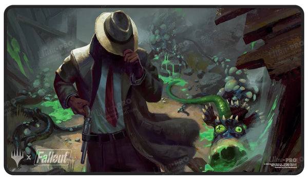 Playmat - Ultra Pro - Magic: The Gathering - Fallout Black Stitched X - Mysterious Stranger