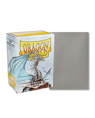 Deck Sleeves - Dragon Shield - Matte - Silver (100 ct.)