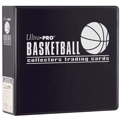 Ultra Pro - Card Storage - Binder - 3" D-Ring Album - Basketball - Black