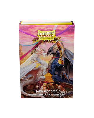 Deck Sleeves (Small) - Dragon Shield - Art - Brushed - Japanese - Valentine Dragons 2023 (60 ct.)