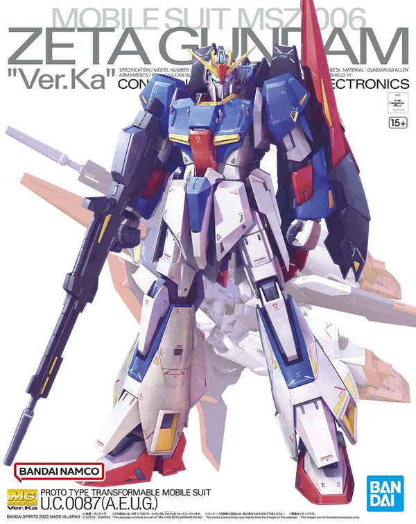Bandai Hobby - Z Gundam - MG Zeta Gundam Ver. Ka 1/100 Model Kit