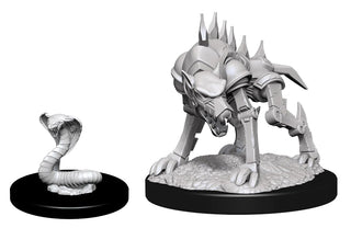 D&D - Nolzur's Marvelous Unpainted Miniatures - Iron Cobra & Iron Defender