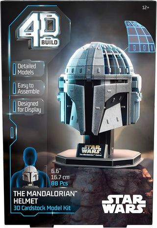 Star Wars - The Mandalorian Helmet - Paper Model Kit - 4D Puzzle (88 Pcs.)