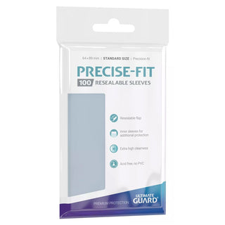 Deck Sleeves - Ultimate Guard - Precise-Fit - Resealable - Clear (100 ct.)