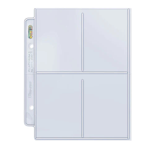 Ultra Pro - Card Storage - Pages - 4-Pocket Platinum Series Mini Page (100 ct.)