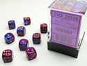 Dice - Chessex - D6 Set (36 ct.) - 12mm - Gemini - Blue Purple/Gold