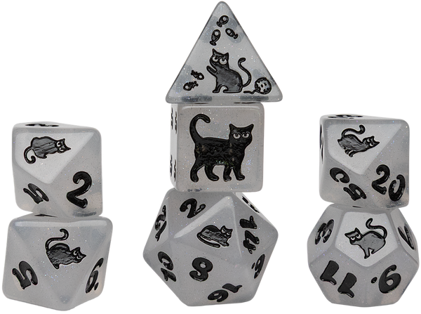 Dice - Sirius - Polyhedral RPG Set (7 ct.) - 16mm - Animals - Shimmerpaw