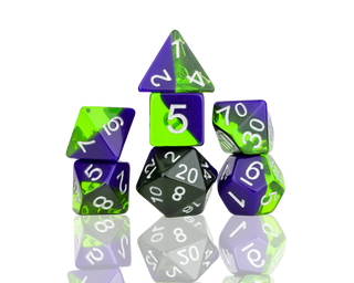 Dice - Sirius - Polyhedral RPG Set (8 ct.) - 16mm - Sea Glass