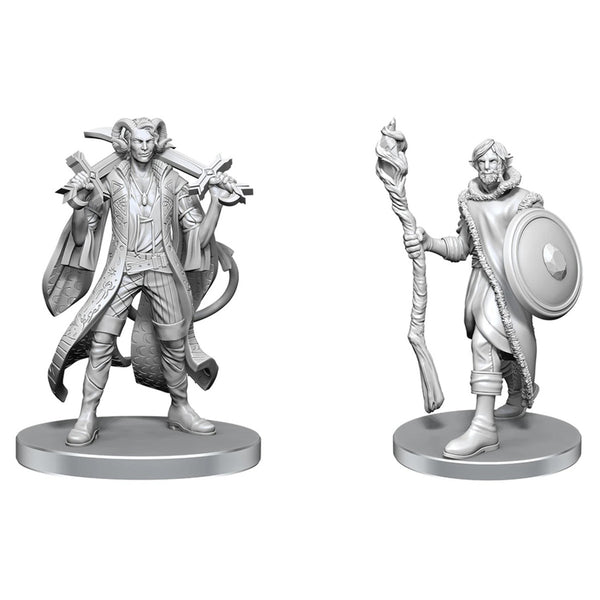 Critical Role - Unpainted Miniatures - Mollymauk Tealeaf & Caduceus Clay