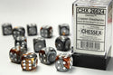 Dice - Chessex - D6 Set (12 ct.) - 16mm - Gemini - Copper Steel/White