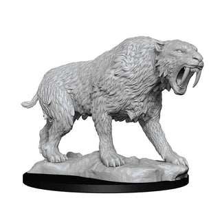 WizKids Deep Cuts - Unpainted Miniatures - Saber-Toothed Tiger