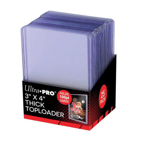 Ultra Pro - Card Storage - Toploaders - 3" x 4" Thick 100 pt. Card Holder (25 ct.)
