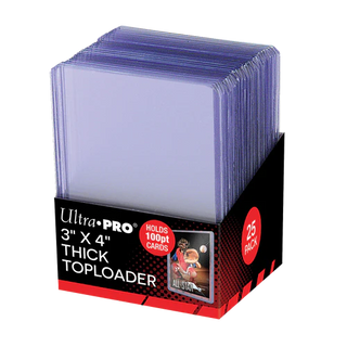 Ultra Pro - Card Storage - Toploaders - 3" x 4" Thick 100 pt. Card Holder (25 ct.)