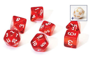 Dice - Sirius - Polyhedral RPG Set (8 ct.) - 16mm - Translucent Red Resin