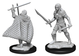 Pathfinder Deep Cuts - Unpainted Miniatures - Male Elf Fighter