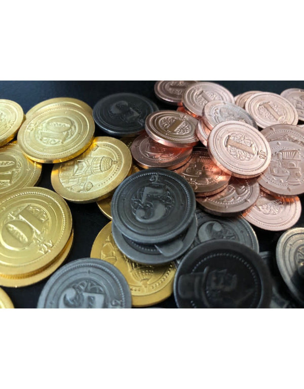 Board Game Upgrade Set - Metal Industrial Coins (50)