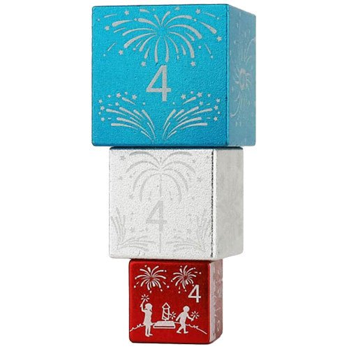 Dice - Sirius - D6 Set (3 ct.) - 6-Sided Stackable - Fireworks