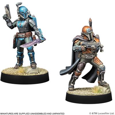 (NOT FOR SALE UNTIL 08/07/2026) Star Wars Legion - Customizable Mandalorian Leader and Hunter