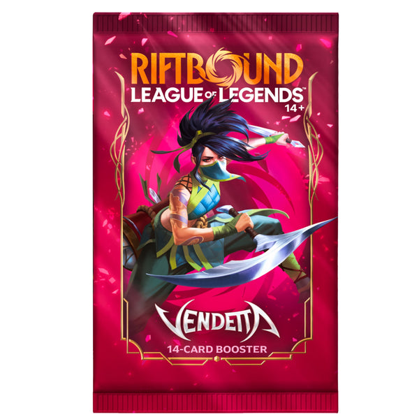 (NOT FOR SALE UNTIL 07/31/2026) Riftbound: League of Legends TCG - Vendetta Booster Pack
