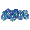 Dice - Chessex - D6 Set (12 ct.) - 16mm - Festive - Waterlily/White