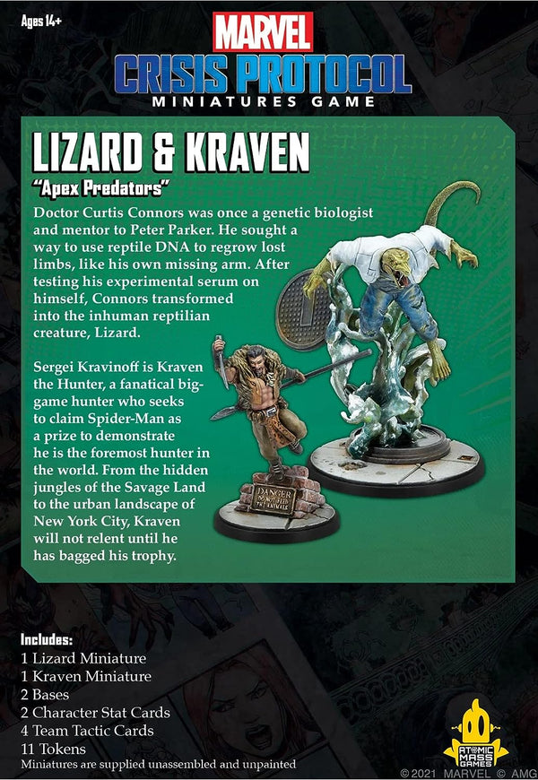 Marvel Crisis Protocol - Lizard & Kraven Character Pack