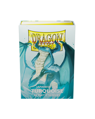 Deck Sleeves (Small) - Dragon Shield - Japanese - Matte - Turquoise (60 ct.)