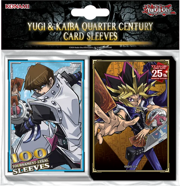Deck Sleeves (Small) - Konami - Yu-Gi-Oh! - Yugi & Kaiba Quarter Century Card Sleeves (100ct.)
