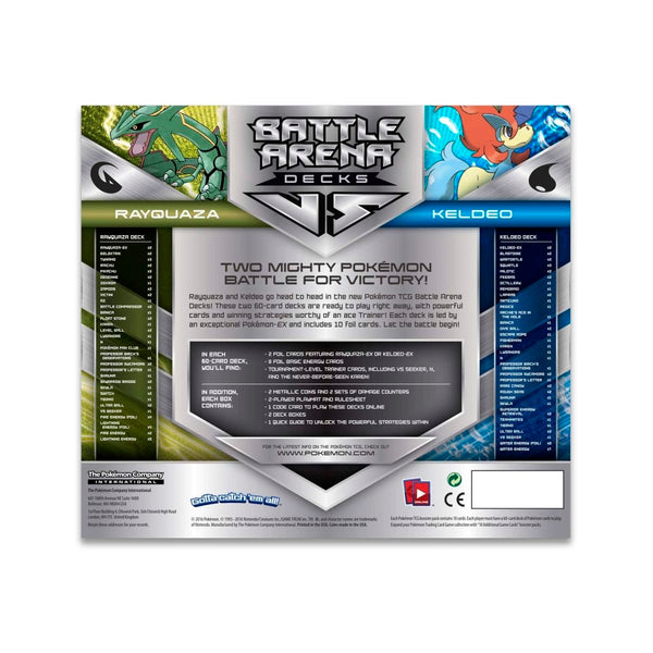 Pokémon TCG - Battle Arena Decks - Rayquaza v Keldeo