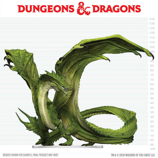 D&D - Icons of the Realms - Prepainted Miniature - Adult Green Dragon Deceiver Miniature