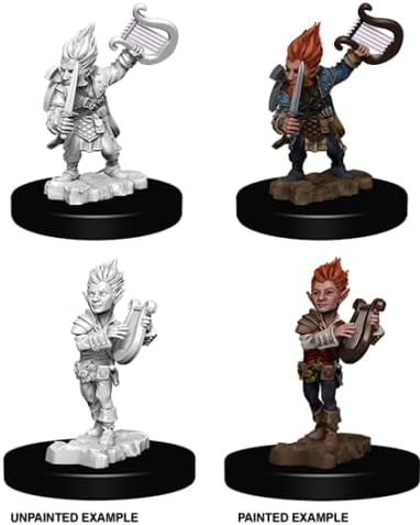 Pathfinder Deep Cuts Unpainted Miniatures - Gnome Male Bard