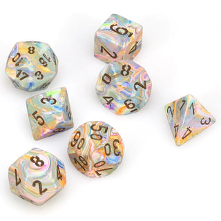 Dice - Chessex - Polyhedral Set (7 ct.) - 16mm - Festive - Vibrant/Brown