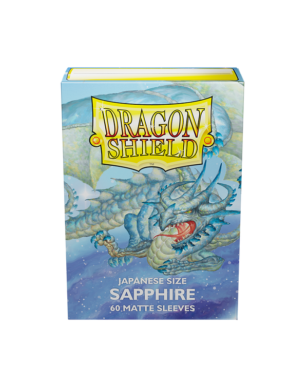 Deck Sleeves (Small) - Dragon Shield - Japanese - Matte - Sapphire (60 ct.)