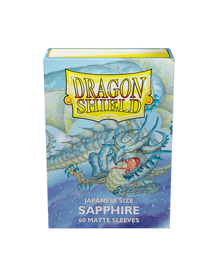 Deck Sleeves (Small) - Dragon Shield - Japanese - Matte - Sapphire (60 ct.)