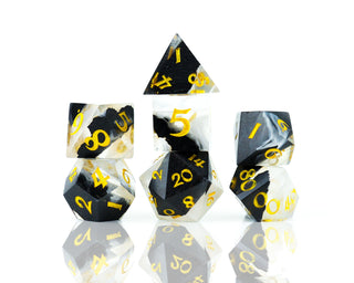 Dice - Sirius - Polyhedral RPG Set (7 ct.) - 16mm - Wood Resin - Arctic Grove