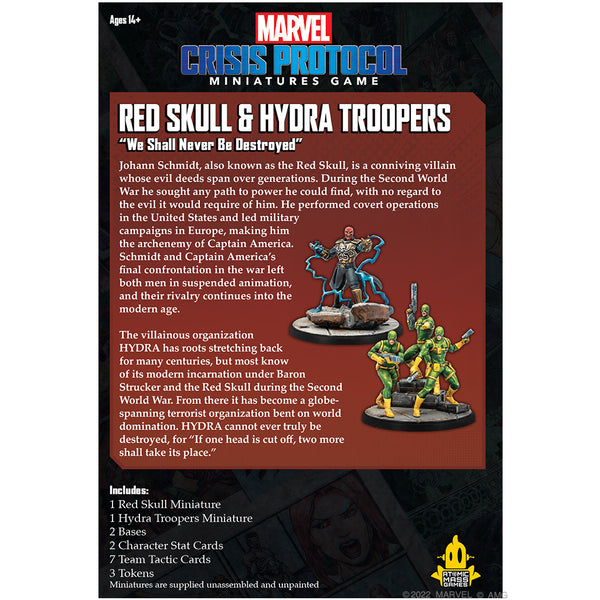 Marvel Crisis Protocol - Red Skull & Hydra Troops Character Pack