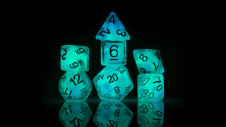 Dice - Sirius - Polyhedral RPG Set (8 ct.) - 16mm - Glowworm - Cotton Candy