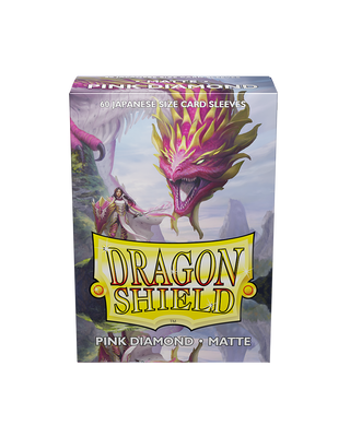 Deck Sleeves (Small) - Dragon Shield - Japanese - Matte - Pink Diamond (60 ct.)