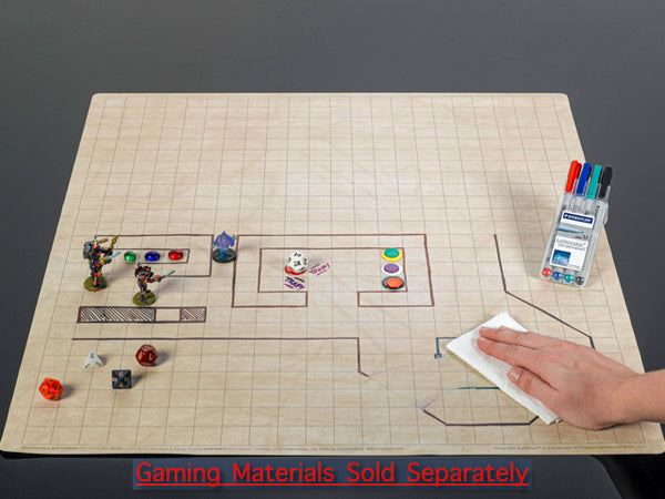 Gaming Mat - Chessex - Double-Sided - Battlemat (1-Inch Squares/Hexes)