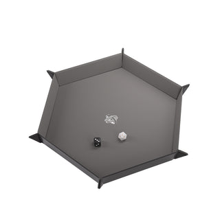 Dice Tray - Gamegenic - Magnetic Hexagonal - Black/Gray