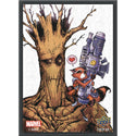 Deck Sleeves - Upper Deck - Deck Protector - Marvel - Rocket and Groot (65 ct.)