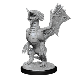 D&D - Nolzur's Marvelous Unpainted Miniatures - Bronze Dragon Wyrming & Pile of Sea Found Treasure